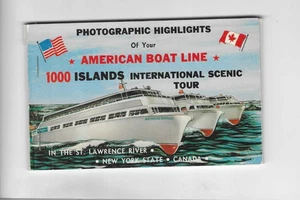 CARPETA POSTAL-1000 ISLAS-NUEVA YORK-LÍNEA AMERICANA DE BARCOS - Imagen 1 de 2