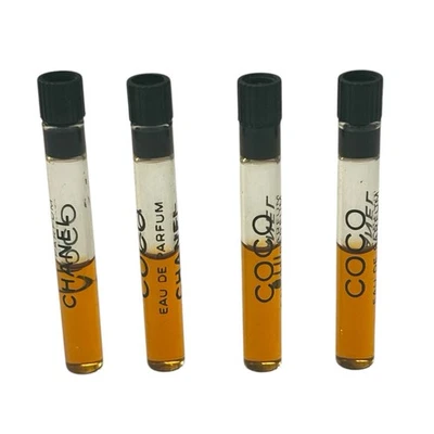 4 mini frascos vintage de muestras de eau de parfum de perfume Coco Chanel Foto 1 de 3