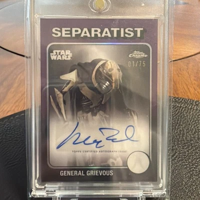 2025 Topps Chrome Star Wars General Grievous 1975 Tribute Insert 01/75 **ALPHA** - Image 1 of 2