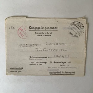 Netherlands 1943  POW Prisoner of War letter to Kobierzyn Camp in Poland BA527 - Picture 1 of 3