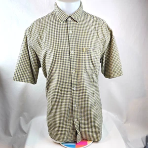 Camisa De Colección Quicksilver Para Hombres Grande Amarilla Abotonada A Cuadros Surf Playa Patín Y2K - Imagen 1 de 9