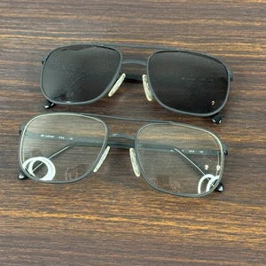 Monturas ARTCRAFT EE. UU. 2 pares 55-18 145 marco de gafas de borde completo de metal - Imagen 1 de 7
