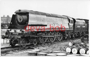 Railway Photo SR WC 34006 Bude 1948 Exchanges West Country Pacific Loco - Picture 1 of 1