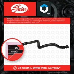Heater Hose fits BMW 750 E65 4.8 05 to 08 N62B48B Coolant Gates 17127508015 New - Picture 1 of 2