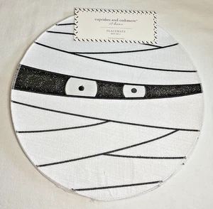 Cupcakes und Kaschmir Halloween Tischsets (4) Tag der Toten PVC Polyester Neu in Verpackung - Bild 1 von 2