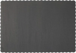 Papier Tischsets - Einweg - gewellter Rand (schwarz, 100) - Bild 1 von 3