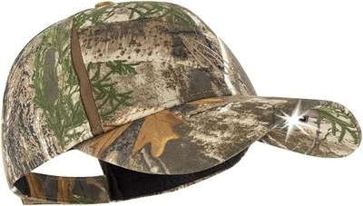 Светодиодная бейсболка — бейсбольная кепка POWERCAP одного размера с краем настоящего дерева  - Изображение 1 из 4