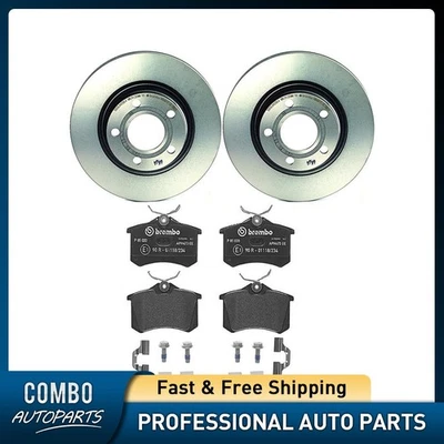Juego de pastillas de freno de disco trasero rotor de freno de disco para Audi A8 Quattro 2001-2003 Foto 1 de 4