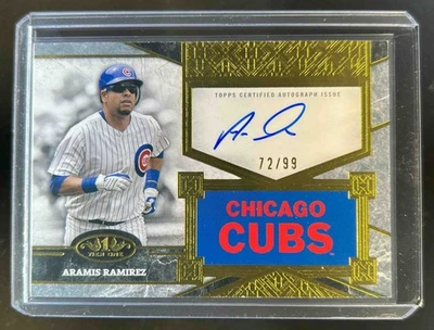 2025 Topps Tier One Aramis Ramírez Top Shelf Signatures Auto #72/99 Cubs Foto 1 de 2