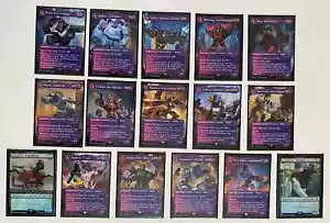 MTG Universes Beyond Transformers Shattered Glass Complete Set (14+2) (NM) - Imagen 1 de 1
