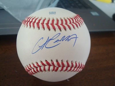 BOLA RAWLINGS ROLB1X FIRMADA POR CHRIS CARTER DE LOS ANGELES ANGELS con certificado de autenticidad Foto 1 de 2