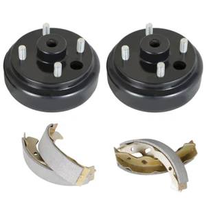 FOR EZGO Rear Brake hub Drums Brake Shoe Kit Electric TXT 96+ Golf Carts 19186G1 - Picture 1 of 13