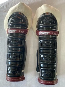 Vintage Cooper X200 Hockey Shin Guards Made In Canada - Picture 1 of 5