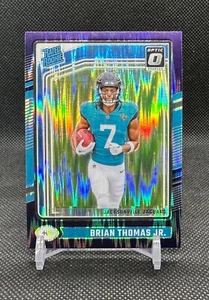 2024 Panini Donruss Optic Brian Thomas Jr. RC Rated Rookie Purple Shock #214 - Picture 1 of 2