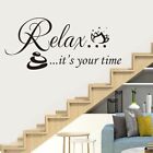 Relax It's Your Time Spa Beauty Salon Wall Art Stickers Living Home Decorations