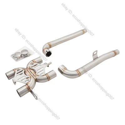 For Triumph Bonneville T120 T100 Gold Line Motorcycle Exhaust Mid Link Pipe - Image 1 of 4