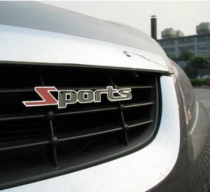 Car Badge Grill Sports Metal for Lancer Outlander ASX EVO Grille Emblem Badge - Foto 1 di 3