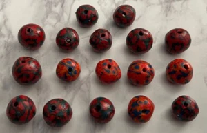 Vintage Multi Color Loose Round Polymer Clay Beads Bea-15 - Picture 1 of 7
