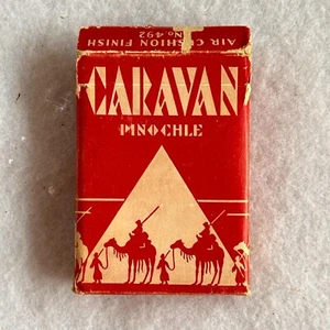 Baraja de cartas vintage de caravana para Pinocl - EE. UU. Playing Card Company-Camel Imágenes - Imagen 1 de 10