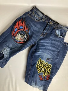 Track 23 Blau Stretch Skinny Jeans Patch 32x30 - Bild 1 von 7