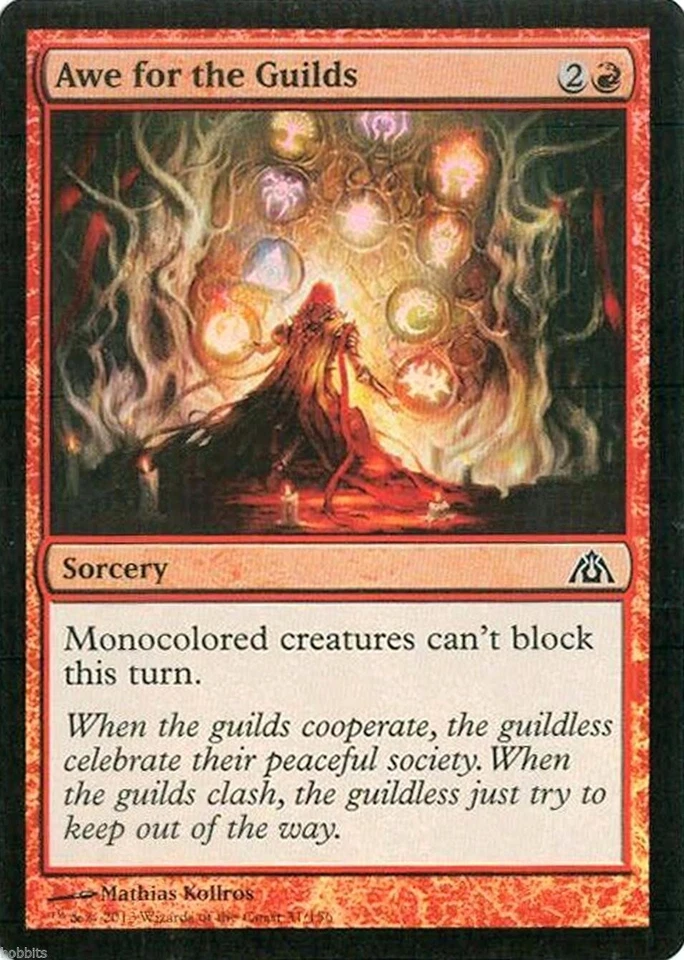 MTG - Dragon's Maze - Awe for the Guilds - 2X - Foil - NM - Image 1 of 1