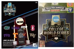 2023 PROGRAMA DE JUEGOS DE LA SERIE MUNDIAL UNIVERSITARIA DE LA UNIVERSIDAD 2023/PARCHE CAMPEONATO FLORIDA LSU - Imagen 1 de 3
