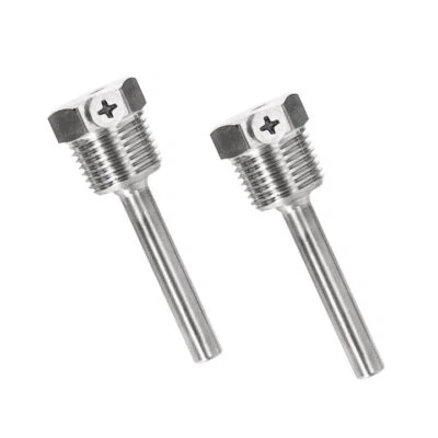 TAUCHHÜLSE Edelstahl 1/2 " 30 bis 300 mm Temperaturfühler Sensor schutzrohr 6mm - Bild 1 von 4