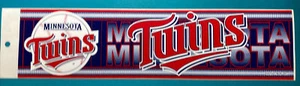 Minnesota TWINS VINYL Bumper Sticker MLB by Wincraft LICENSED MADE in the U.S.A. - Picture 1 of 4