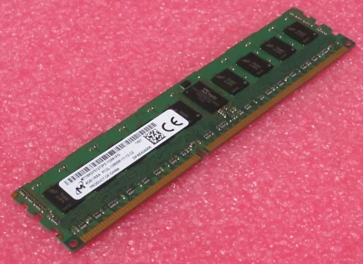 Micron 4GB 1Rx4 PC3-12800 DDR3 ECC CL11 240P Server RAM MT18KSF51272PZ-1G6K1FG - Image 1 of 4
