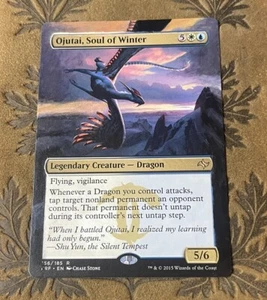 Ojutai, Soul of Winter Hand Painted Alter Mtg Fate Reforged Rare Dragon Edh - Picture 1 of 1