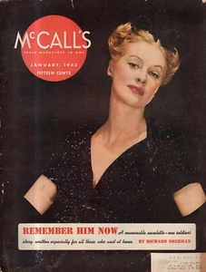 1943 McCalls Januar - Douglass Crockwell; Pflege kurzer Haare - Bild 1 von 1