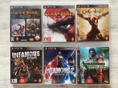 SONY PS3 God of War Collection HD & Ⅲ & inFamous 1 2 Bionic Commando from Japan - Image 1 of 4