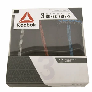 Reebok Herren schwarz 3er-Pack Stretch Boxershorts klein NEU - Bild 1 von 2