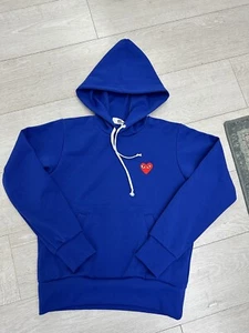 Comme Des Garcons Hoodie | Blau | Größe Small / Large | CDG Heart Play Hood - Bild 1 von 13