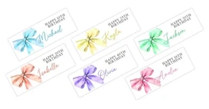 BANNER AUGURI PERSONALIZZATO NOME RAGAZZE FESTA BAMBINI DECORAZIONE - Foto 1 di 13
