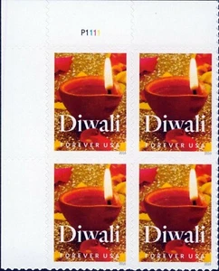 1 #5142 FOREVER DIWALI HINDU FESTIVAL PB OF 4. BIN $3.25. - Bild 1 von 1