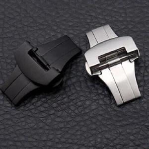 20/22mm Deployment Clasp Buckle for PAM Rubber Leather Strap Watch Band Steel - Picture 1 of 14