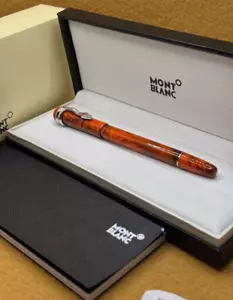 Montblanc Classique Red Luxury Rollerball Pen {Black Ink} With box - Foto 1 di 7