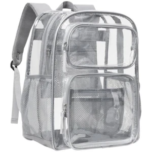 Large Capacity Solid Clear Backpack Waterproof Travel Rucksack Travel - Picture 1 of 14