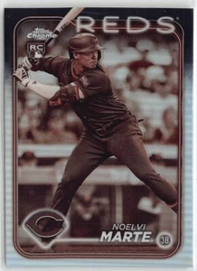 2024 Topps Chrome Noelvi Marte (RC) Sepia Refractor Cincinnati Reds #177 - Picture 1 of 2