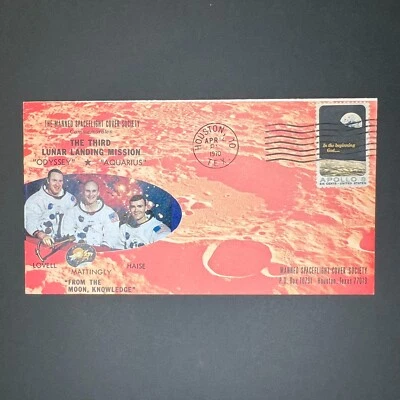 1969 US #1371 Used on Cover (Houston, TX 1970) NASA Third Lunar Landing Mission - Image 1 of 2