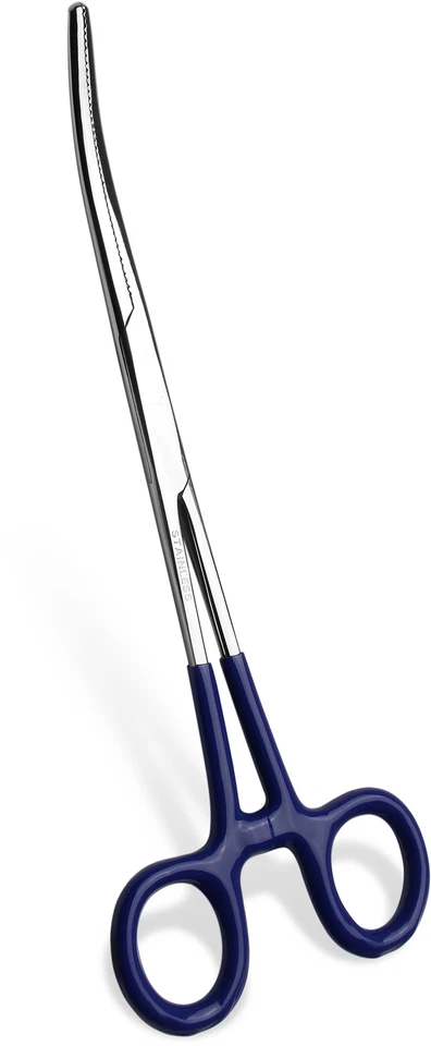 Arterienklemme Hakenlöser zum Angeln, gebogen, rostfreier Stahl - Bild 1 von 1