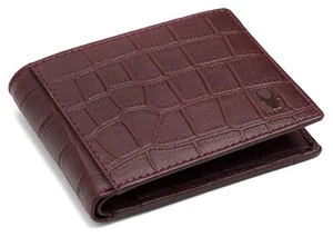 New Bi-fold Leather Wallet for Men Maroon Colour - Picture 1 of 6