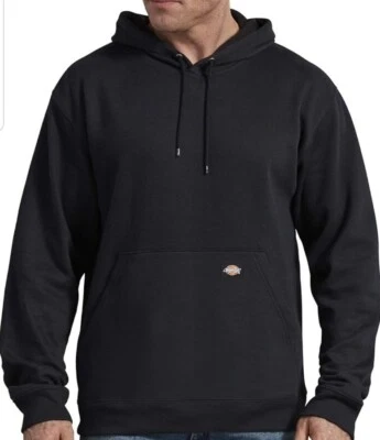 New Dickies Men's Pullover Fleece Hoodie - TW292BK - Black 4XL Big & Tall - Image 1 of 3