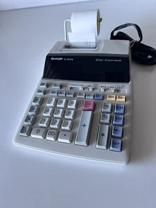SHARP EL-1801PIII 12 Digit 2 Color Printer Calculator 120V 60Hz 66mA Electronic - Picture 1 of 8
