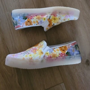 KEDS x Rifle Paper Co. Double Decker Marguerite Slip On Sneakers - Picture 1 of 5