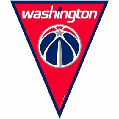 Washington Wizards NBA Decoration Pennant Banner 3 Banners 12ft Each 36ft Total - Image 1 of 3