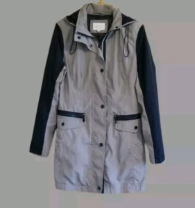 Laundry by Shelli Segal Mujer Todo Clima Lluvia Viento Chaqueta Pequeña Con Capucha EC - Imagen 1 de 11