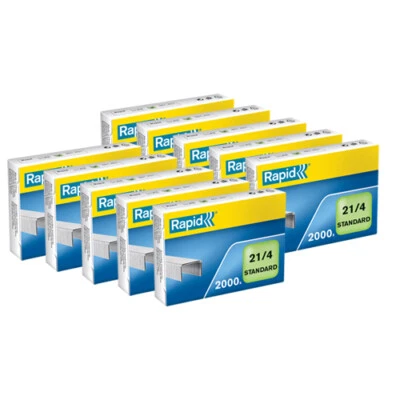 Punti universali Rapid per cucitrice spillatrice Scatola 20000 pezzi passo 21/4 - Immagine 1 di 2