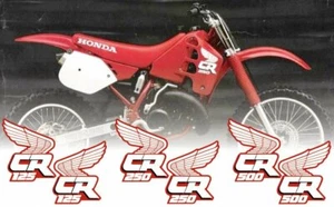 1988 CR 125 250 500 OEM REPLICA HONDA DECALS THROTTLE JOCKEY TJ88OEM - Picture 1 of 8